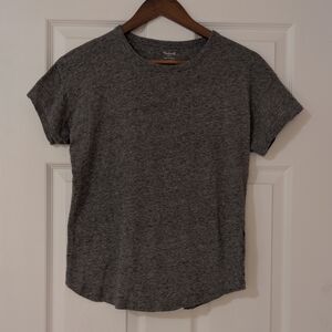 Madewell Gray Crew Neck Short Sleeve Whisper Tee S